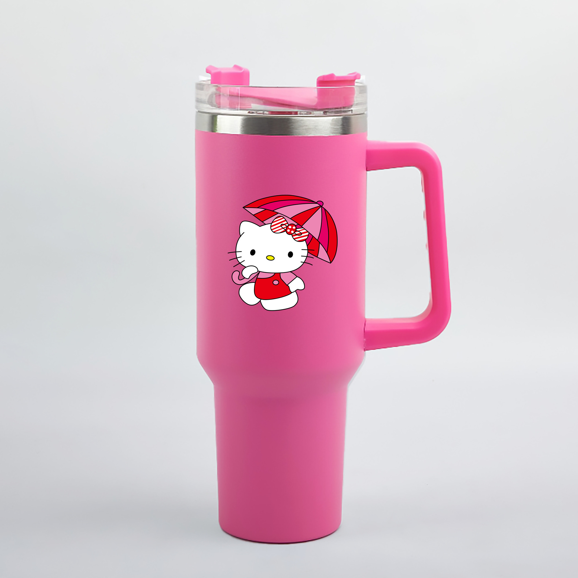 （画像用） Hello Kitty ハローキティ 1200mL車用タンブラー（カラープリント）